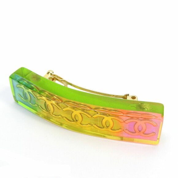 CHANEL Valletta Coco Mark Rainbow Multicolor Hair Accessories - Picture 1 of 3